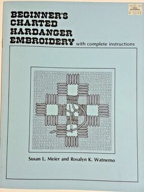 Vintage BEGINNERS Charted Hardanger Embroidery Guide Charts Nordic Needle 1992
